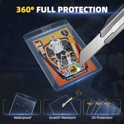 200ct Semi Rigid Card Holders & 200ct Card Sleeves for PSA, SGC, BGS, CSG Graded Card Submissions, Semi Rigid Card Sleeves, Baseball Card Protectors, PSA Graded Card Sleeve for Trading Card