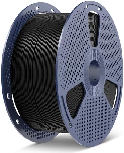 SUNLU 5KG PLA+2.0 3D Printer Filament, 5KG(11lbs) Large Spool PLA+ Filament 1.75mm, Tougher and Stronger, Dimensional Accuracy +/-0.02mm, 5KG/1 Spool, PLA+ Black