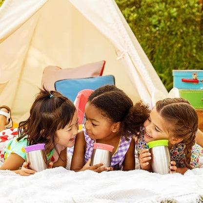 Munchkin Stainless Steel Sippy Cups for Toddlers 1-3, Spill Proof Miracle 360 Cup, Insulated, 10 Ounce, Green