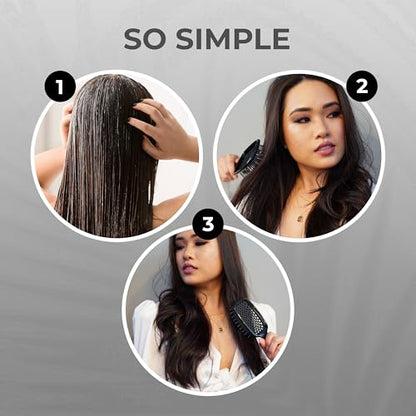 FHI Heat UNbrush Detangling Brush for Pain-Free Brushing on All Wet or Dry Hair Types — Durable DuoFlex Anti-Static Bristles, Lightweight Handle, Vented Hair Brush