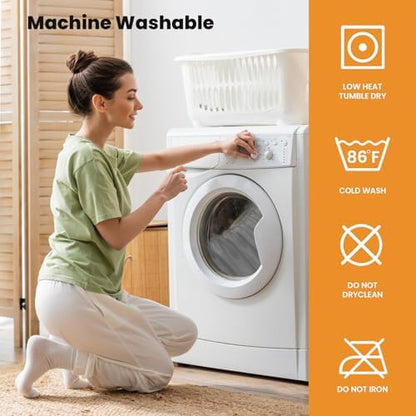 MATBEBY Full Size Mattress Pad - Cooling Breathable Mattress Topper, Quilted Fitted Mattress Protector, Pillow Top Mattress Cover with 8-21" Deep Pocket, Soft, Machine Washable, White, 54x75 Inches