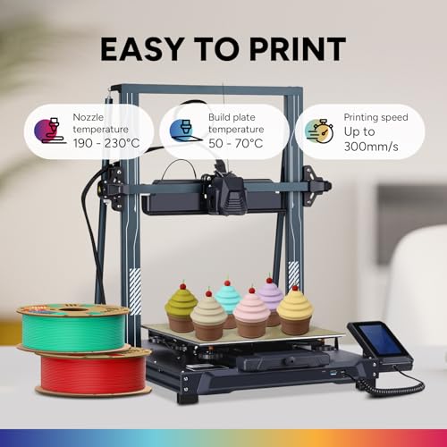 OVERTURE PLA Matte 3D Printer Filament 1.75mm, Matte PLA 1kg Cardboard Spool (2.2lbs), Dimensional Accuracy +/- 0.02 mm (Matte Black)