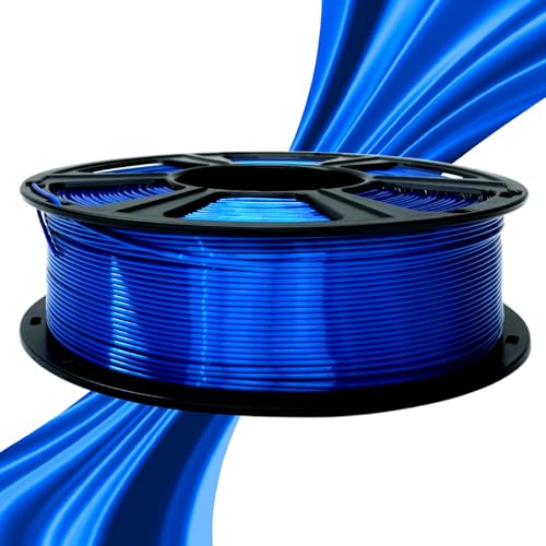 GIANTARM 3D Printer Filament, Silk Royal Blue Pla Filament, 1Kg(2.2lbs) Spool, 1.75mm Dimension Accuracy +/- 0.03mm, 3D Printing Filament