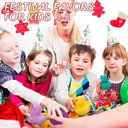 50 Pack Rubber Ducks for Kids Bath Toys and Jeep Ducks for Ducking, Rubber Ducks in Bulk for Kids, Baby Showers Accessories, Birthday Gifts and Summer Pool Party