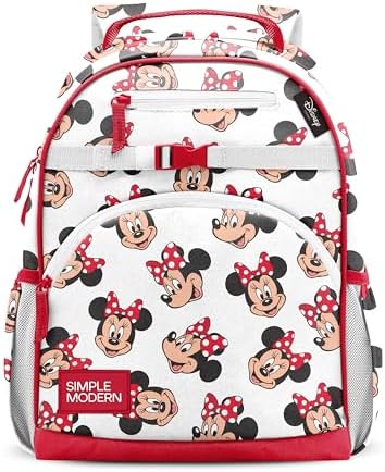 Simple Modern Medium Disney Toddler Backpack for School Girls and Boys | Kindergarten Elementary Kids Backpack | Fletcher Collection | Kids - 15" tall | Minnie Mouse Fun