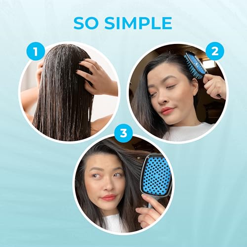 FHI Heat UNbrush Detangling Brush for Pain-Free Brushing on All Wet or Dry Hair Types — Durable DuoFlex Anti-Static Bristles, Lightweight Handle, Vented Hair Brush