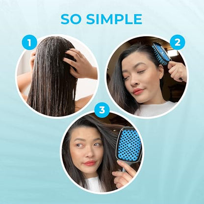 FHI Heat UNbrush Detangling Brush for Pain-Free Brushing on All Wet or Dry Hair Types — Durable DuoFlex Anti-Static Bristles, Lightweight Handle, Vented Hair Brush