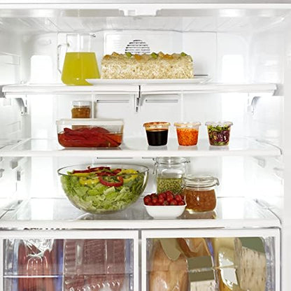 EDI [5.5 OZ, 100 Sets] Clear Disposable Plastic Portion Cups with Leakproof Lids | Jello Shot Condiment and Dipping Sauce Cups | Souffle Cups | BPA Free | Recyclable