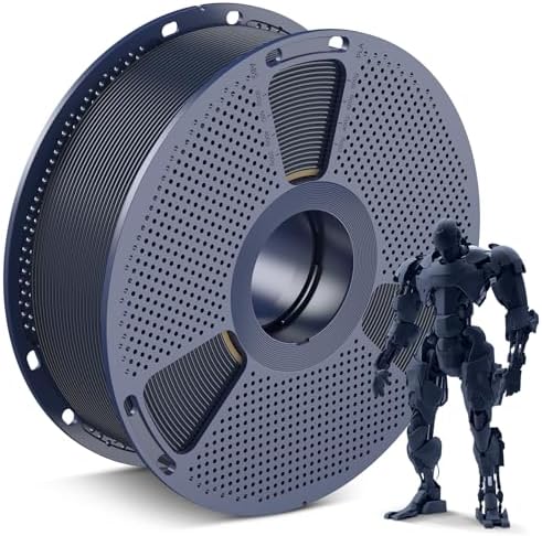 SUNLU PLA 3D Printer Filament PLA Filament 1.75mm, Neatly Wound 3D Printing Filament 1.75mm, Dimensional Accuracy +/- 0.02 mm, Fit Most FDM 3D Printers, 1kg Spool (2.2lbs), Midnight Black