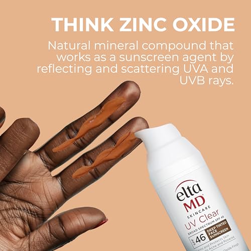 EltaMD UV Clear Tinted Face Sunscreen, SPF 46 Oil- Free with Zinc Oxide, Dermatologist Recommended