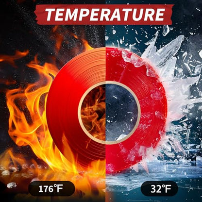 Electrical Tape, 10 Rolls General Use PVC Electric Tape, UL/CSA Listed ¾ in x 66 ft Insulating Vinyl Tape for Electrical, Repairs, Automotive and Equipment, EE-100, Red