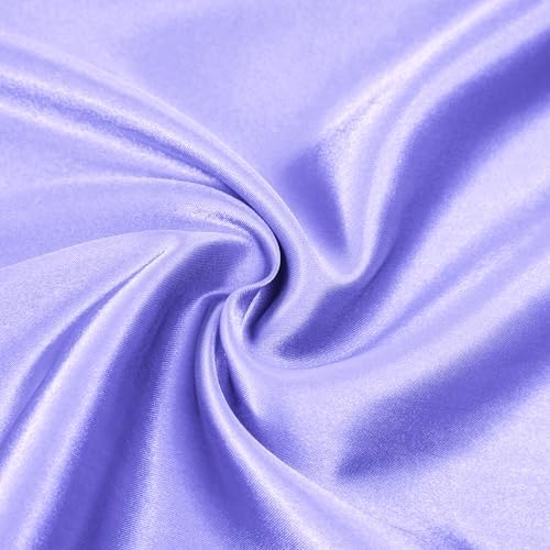 2 Pack Satin Soft Crib Sheet for Baby with Sensitive Hair Silky Baby Mattress Sheet Pink and Violet Unisex 52’’x28’’x8’’ Fitted Sheets