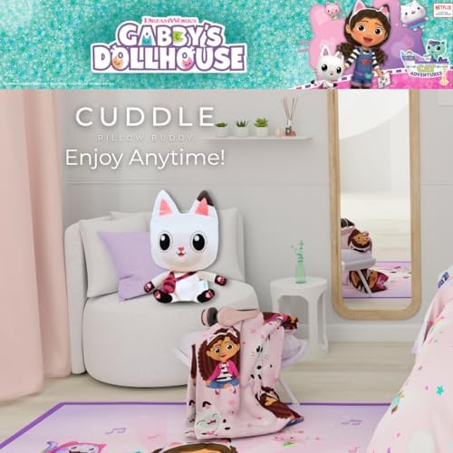 Franco Kids Bedding Super Soft Plush Cuddle Pillow Buddy, Standard, Gabby's Dollhouse-Pandy Paws