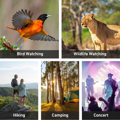 Gosky 15x52 HD Monocular, Monocular for Adults High Powered with Tripod, Monocular Compact with BAK4 Prism & FMC Lens, Bluetooth Camera Remote, Monoculars for Hunting, Bird Watching, Hiking,Traveling