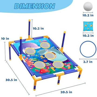 Animal Bean Bag Toss Game Toy Outdoor Toss Game, Family Party Party Supplies for Kids, Gift for Boys Birthday or Christmas for Toddlers Ages 3 4 5 6 Year Old