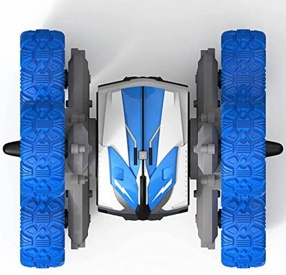 Threeking Waterproof RC Stunt Car Remote Control Cars Double-Sided Driving 360 Degree Flips Rotating Indoor Outdoor Toys Gifts Presents for 6 7 8 9 10 11 12 Year Old Kids Boys Girls