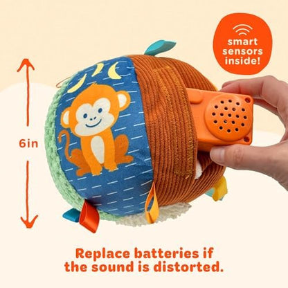 Move2Play, Hilariously Interactive Toy with Music & Sound Effects | Birthday Gift for Boy & Girl | Ball for Toddler & Baby | Indoor/Outdoor | Age 6, 9, 12+ Month | 1, 2, 3+ Year Old