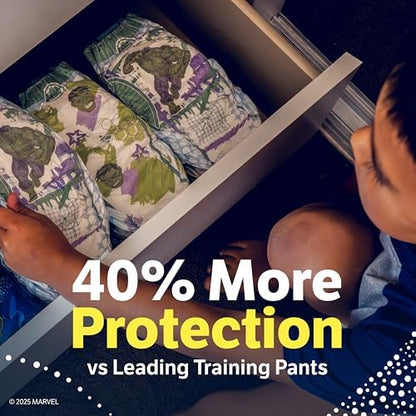 Goodnites Boys' Bedwetting Underwear, Size S/M (43-68 lbs), 99 Ct (3 Packs of 33), Packaging May Vary