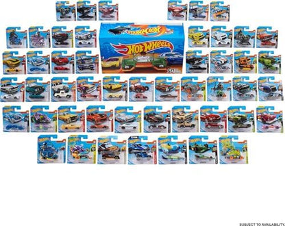 Hot Wheels Toy Trucks & Cars, 50-Pack, Set of 50 1:64 Scale Individually Packaged Vehicles, Instant Collection (Styles May Vary) (Amazon Exclusive)