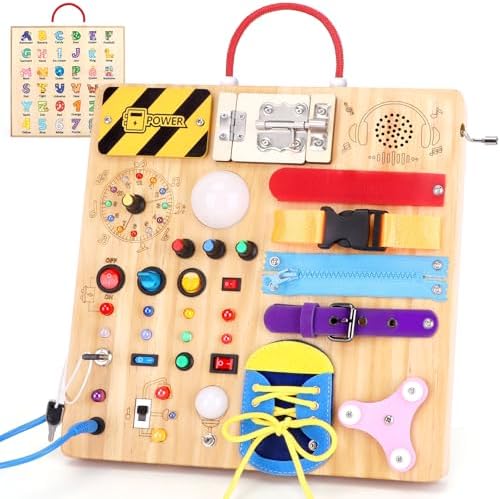 23 in 1 Busy Board Montessori Toys for Toddler and 1-3 Year Old Boys and Girls