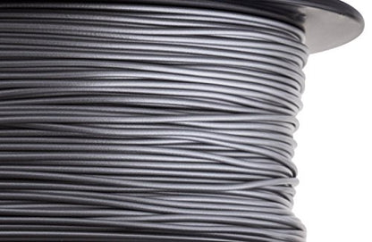 HATCHBOX 1.75mm Silver PLA 3D Printer Filament, 1 KG Spool, Dimensional Accuracy +/- 0.03 mm, 3D Printing Filament