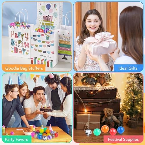 120 Pack Fidget Stress Balls for Adults, Bulk Squishy Squeeze Fidget Balls, Anxiety and Stress Relief Ball for Adults, Birthday Gift, Party Favors and Goodie Bag Stuffers