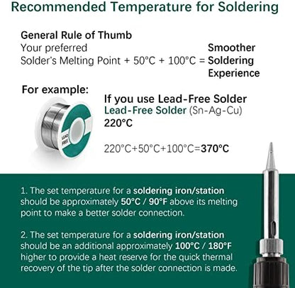 YIHUA 926 III 60W Digital Display Soldering Iron Station Kit w 2 Helping Hands, 6 Extra Iron Tips, Lead-Free Solder, Solder Sucker, S/S Tweezers, °C/ºF Conversion, Auto Sleep & Calibration Support