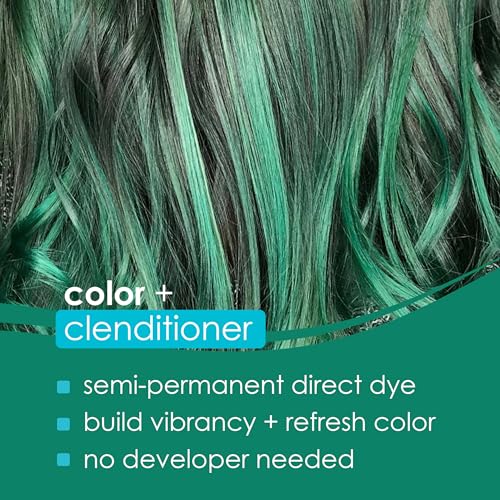 Keracolor Color + Clenditioner 3-in-1 Color-Depositing Conditioner, Gently Cleanses & Conditions, Semi-Permanent Hair Color, 23 Shades, 12 Fl Oz