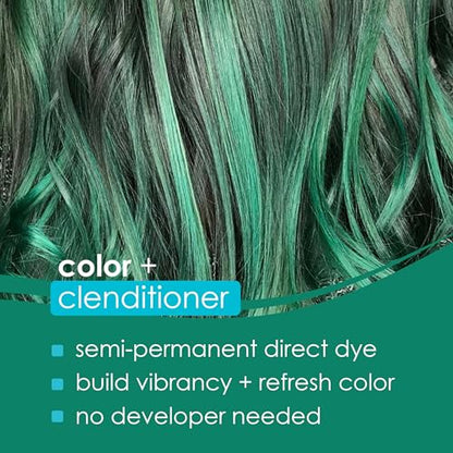 Keracolor Color + Clenditioner 3-in-1 Color-Depositing Conditioner, Gently Cleanses & Conditions, Semi-Permanent Hair Color, 23 Shades, 12 Fl Oz