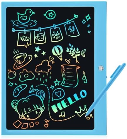 EooCoo Toys for Ages 4-8, Drawing Board, 15 Inch LCD Writing Tablet, Electronic Drawing Tablet, Boy Birthday Gift, Kids Toys, Drawing Pad Learning Games, Kids Travel Essential