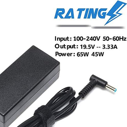 65W Laptop Charger for HP EliteBook Charger 840 850 845 830 820 G9 G8 G7 G6 G5 G4 G3 / ProBook 640 650 450 430 440 446 455 470 745 735 725 755 Power Cord