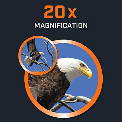 Bushnell PowerView 2 Binoculars, High-Definition Binoculars with Multi-Coated Lenses, Durable Aluminum Alloy Chassis, Wide Field of View, Ideal for Wildlife Observation, Hiking and Sporting Events