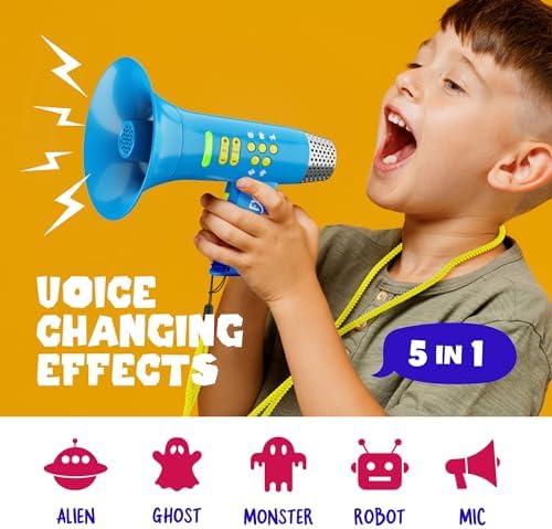 Mini Explorer Voice Changer for Kids - Gifts for Kids - Voice Changing Device for Boys & Girls Ages 3-8+ Olds - Birthday Gifts for 3, 4, 5, 7, 8 Year Old Boy - Outdoor Toys Gift Ideas for Kid, Toddler