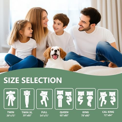 Premium Waterproof Mattress Protector Queen Size, Breathable Bed Cover 3D Air Fabric Cooling Mattress Pad Cover Smooth Soft Noiseless Washable, 8''-21'' Deep Pocket (White)