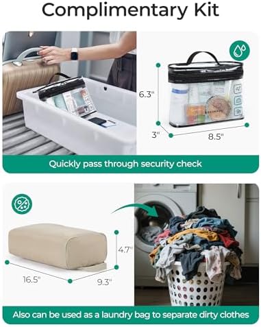 BAGSMART Gym Bag for Women, Duffle Bag for Travel with Wet Pocket, Lightweight Carry on Weekender Duffel, Water Resistant