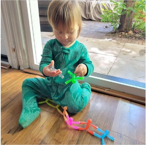 MAGMEN Enhanced Grip Magnetic Fidget Figures for Kids 3-8 & Toddlers | 10-Piece Opaque Colors Multipurpose Magnets Set for Travel, Road Trip, Office & Stocking Stuffer Gifts.