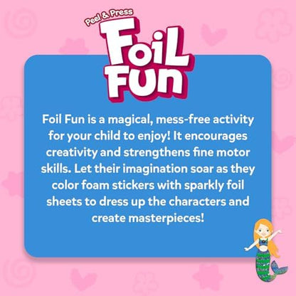 Skillmatics Foil Fun - Dress Up, No Mess Art for Kids, Craft Kits & Supplies, DIY Creative Activity, Travel Toys, Gifts for Girls & Boys Ages 4, 5, 6, 7, 8, 9, Travel Toys