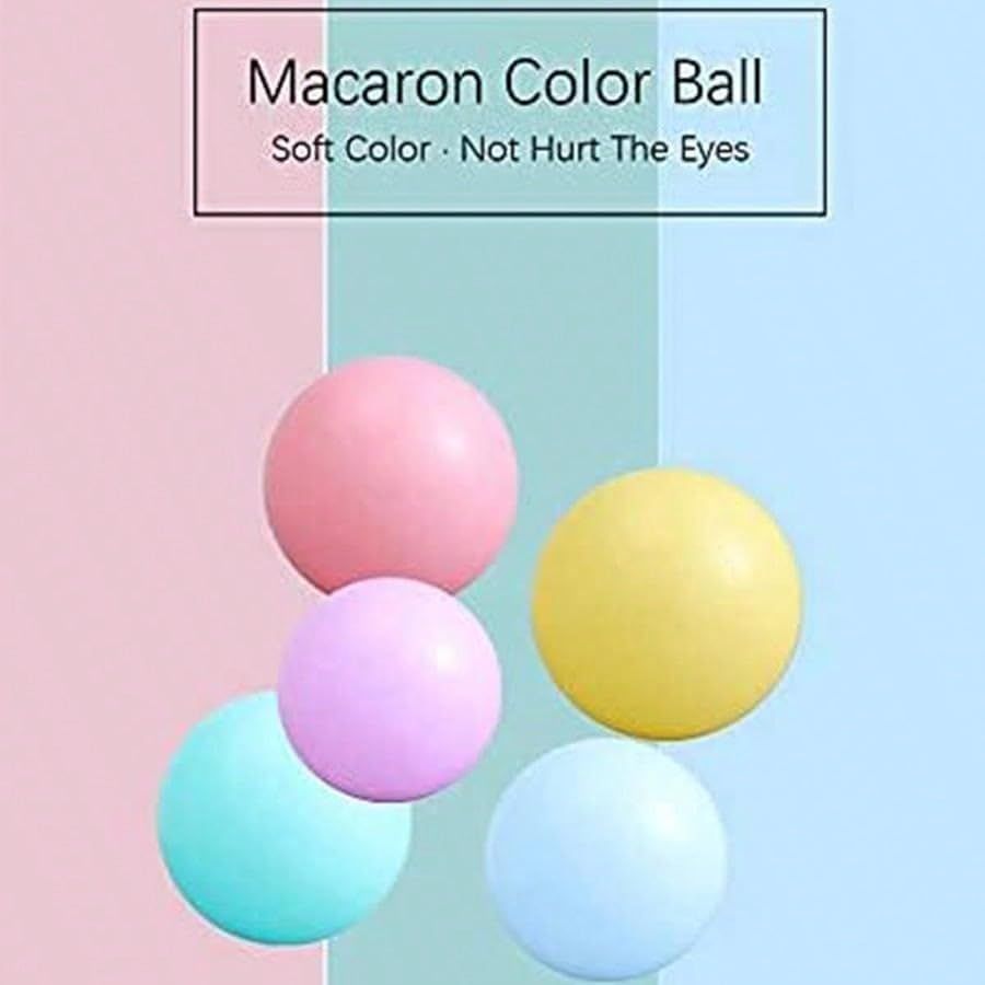 MoonxHome Ball Pit Balls for Toddlers, BPA Free Crush Proof Plastic Toy Balls for Ball Pit, Children's Pool Water Toys, Macaron Ocean Balls for Play Tent 2.15 Inch Pack of 100…