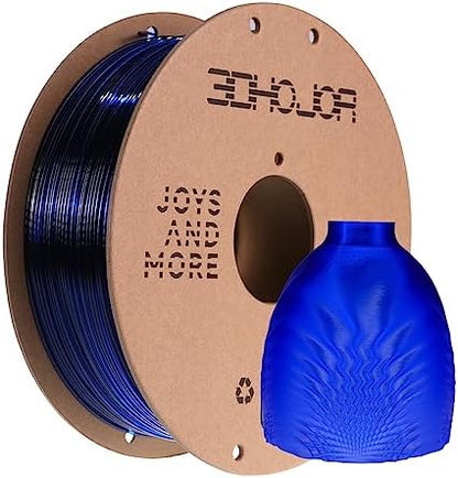 PETG Filament 1.75mm, PETG 3D Printing Filament, 2.2 LBS (1KG) Cardboard Spool, Fit Most FDM 3D Printer,Blue…