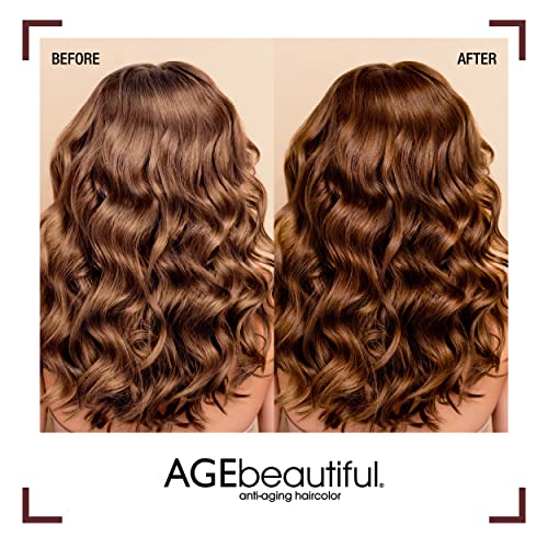 AGE beautiful Permanent Hair Color Dye Liqui Creme | 100% Gray Coverage | Anti-Aging Haircolor | Biotin for Thicker, Fuller Hair | Professional Salon Coloring