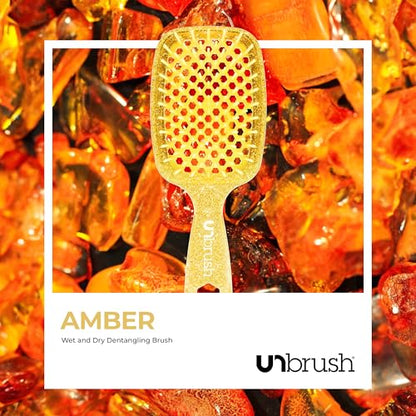 FHI Heat UNbrush Detangling Brush for Pain-Free Brushing on All Wet or Dry Hair Types — Durable DuoFlex Anti-Static Bristles, Lightweight Handle, Vented Hair Brush