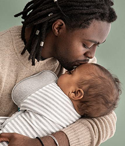 Love to Dream Swaddle Up Transition Swaddle, Patented Zip-Off Wings, Gently Help Baby Transition from Being Swaddled to Arms Free When Showing Signs of Rolling, 1.0 TOG, 13-19 lbs, Gray