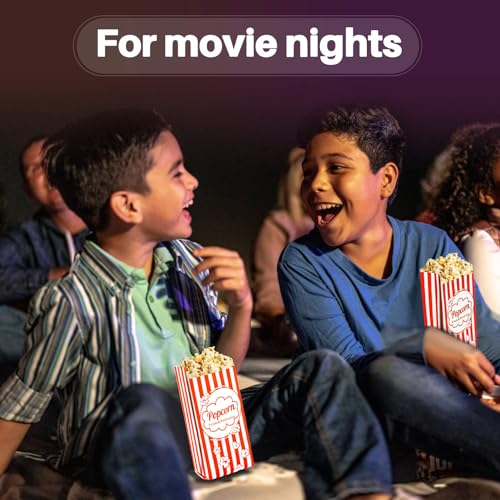 Popcorn Bags Individual Servings - 500 Individual Popcorn Pop Corn Snack Bags Sleeves Small Business Mini Popcorn Bulk Individual Bags Packets Containers Popcorn Machine Movie Night Supplies