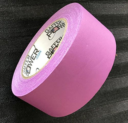 Gaffer Power Purple Tape | Real USA Made Gaffers Tape | Heavy Duty, Non-Reflective, Leaves No Residue | Strong, Easy Tear Tape for Cables, Crafts, Repairs | 2 Inch x 30 Yards