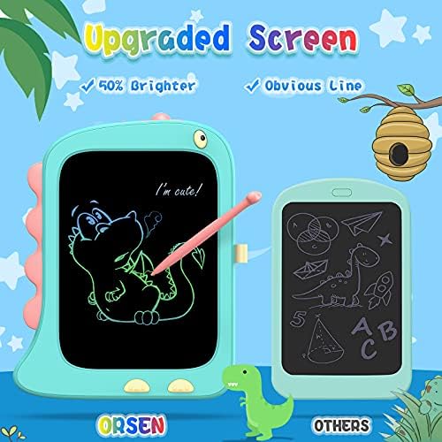 ORSEN 8.5 Inch Doodle Board Drawing Tablet - Dinosaur Toy Gift for Kids 3-7 Years Old