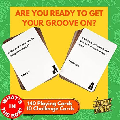 Lyrically Correct '60s & '70s Music Trivia Card Game - Oldies but Goodies Edition - Finish The Lyrics Challenge, Fun for Adults, Party or Family Night