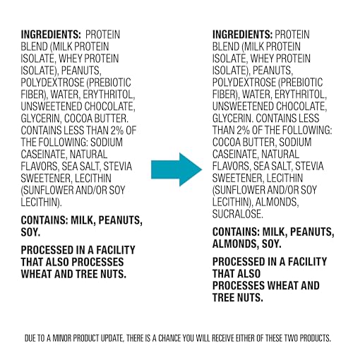 Quest Nutrition Chocolate Peanut Butter Bars, 20g Protein, 1g Sugar, 5g Net Carb, Gluten Free, Keto Friendly, 12 Count