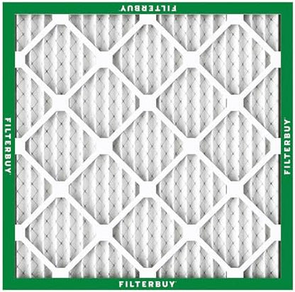 Filterbuy 20x20x1 Air Filter MERV 8 Dust Defense (6-Pack), Pleated HVAC AC Furnace Air Filters Replacement (Actual Size: 19.50 x 19.50 x 0.75 Inches)