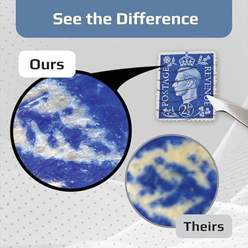 Carson MicroBrite Portable Digital Pocket Microscope for Kids or Adults, Accurate 60x-120x Zoom, Handheld Microscope with Phone Clip & Smartphone App (MM-350)