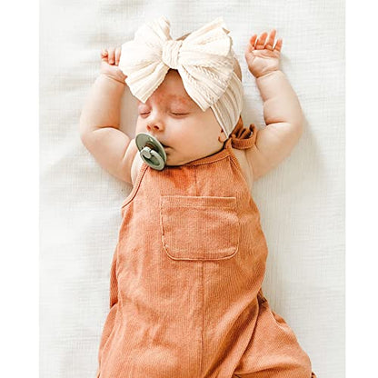 Niceye Handmade Baby Headbands Soft Stretchy Nylon Hair Bands with Bows for Newborn Infant Baby Toddler